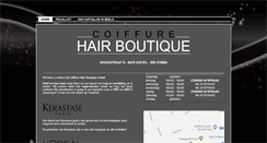 Desktop Screenshot of coiffure-hairboutique.be