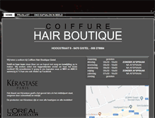 Tablet Screenshot of coiffure-hairboutique.be